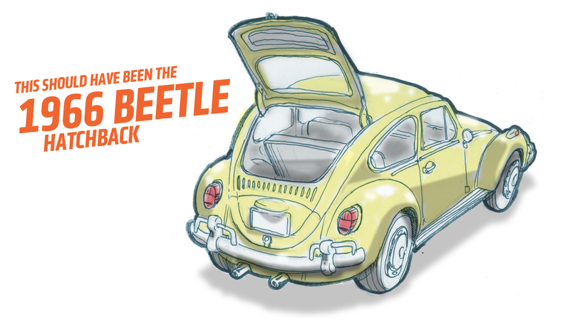 Illustration for article titled How Volkswagen Could Have Built A Better Air-Cooled Beetle 50 Years Ago